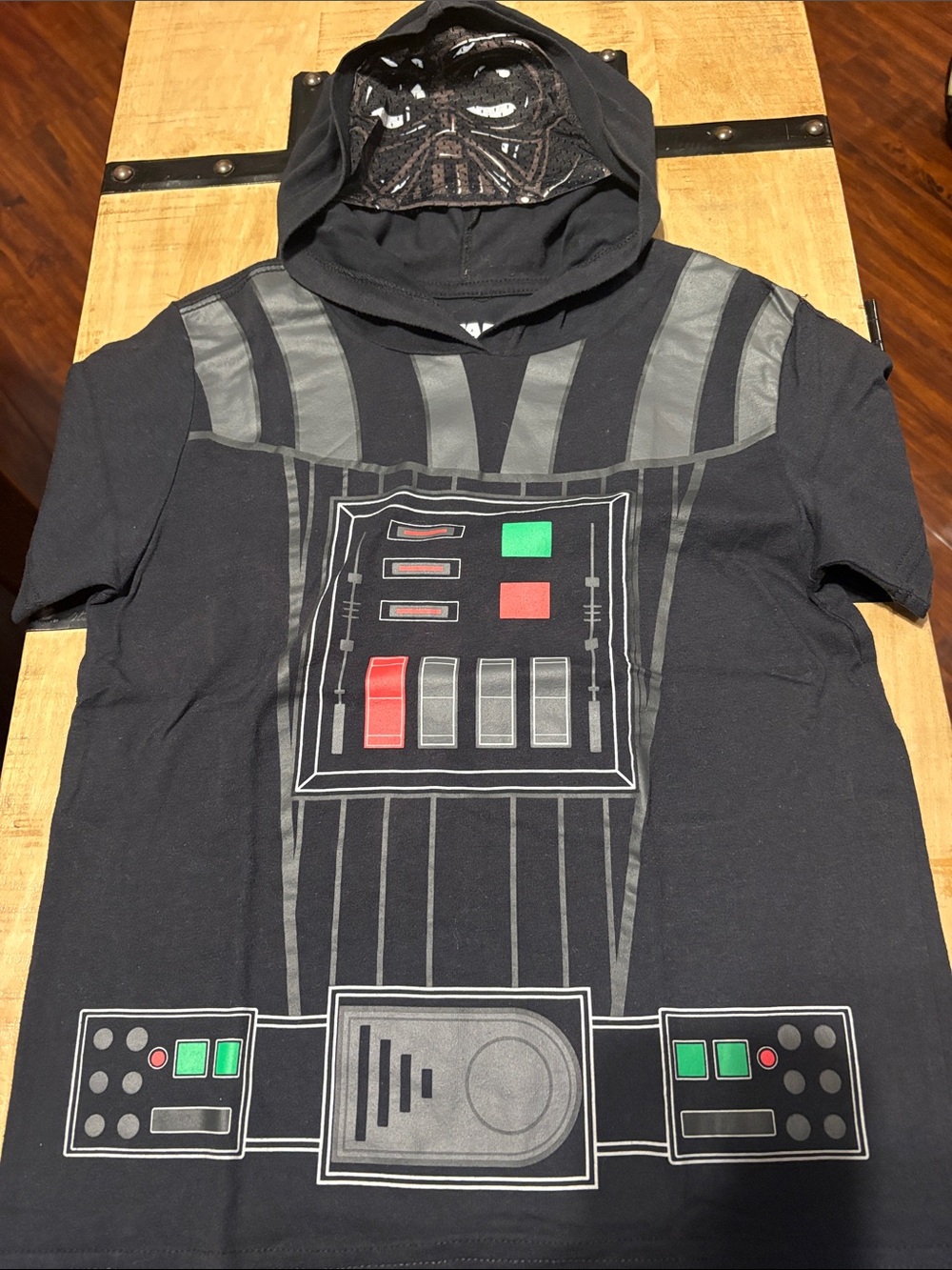 Star Wars Black Darth Vader Costume Hooded Tee for Kids